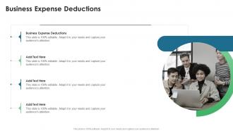 Business Expense Deductions In Powerpoint And Google Slides Cpb