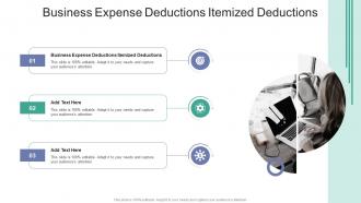Business Expense Deductions Itemized Deductions In Powerpoint And Google Slides Cpb