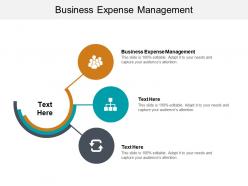 Business expense management ppt powerpoint presentation show vector cpb