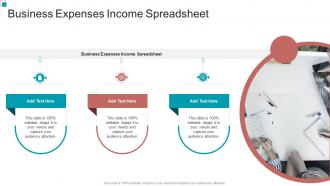 Business Expenses Income Spreadsheet In Powerpoint And Google Slides Cpb