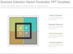 Business Extension Market Penetration Ppt Templates