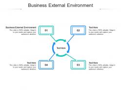 Business external environment ppt powerpoint presentation pictures example file cpb