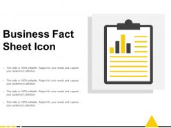 Business fact sheet icon
