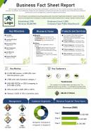 Business fact sheet report presentation infographic ppt pdf document