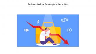 Business Failure Bankruptcy Illustration