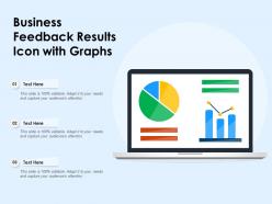 Business Feedback Results Icon With Graphs