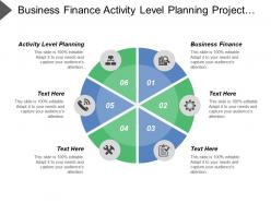 Business finance activity level planning project level planning