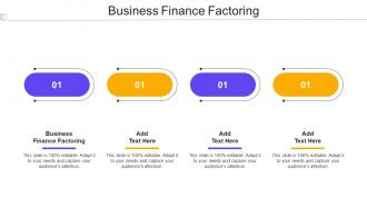 Business Finance Factoring Ppt Powerpoint Presentation Portfolio Template Cpb
