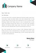 Business finance letterhead design template