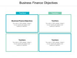 Business finance objectives ppt powerpoint presentation gallery inspiration cpb