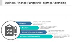 Business finance partnership internet advertising strategies collaborative strategy cpb