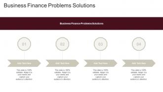 Business Finance Problems Solutions In Powerpoint And Google Slides Cpb