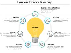 Business finance roadmap ppt powerpoint presentation file design inspiration cpb