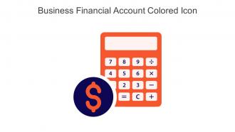 Business Financial Account Colored Icon In Powerpoint Pptx Png And Editable Eps Format