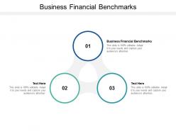 Business financial benchmarks ppt powerpoint presentation outline images cpb
