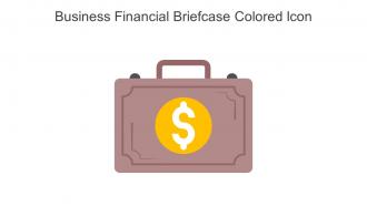 Business Financial Briefcase Colored Icon In Powerpoint Pptx Png And Editable Eps Format