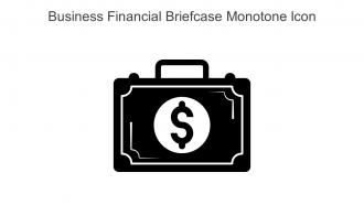 Business Financial Briefcase Monotone Icon In Powerpoint Pptx Png And Editable Eps Format