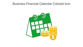 Business Financial Calendar Colored Icon In Powerpoint Pptx Png And Editable Eps Format
