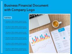 Business financial document with company logo