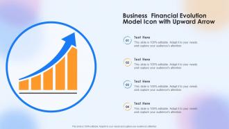 Business Financial Evolution Model Icon With Upward Arrow