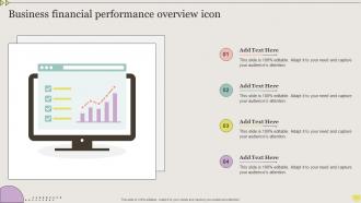 Business Financial Performance Overview Icon