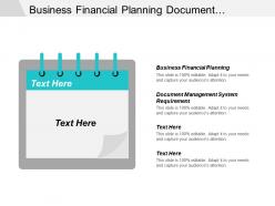 Business financial planning document management system requirements international business cpb
