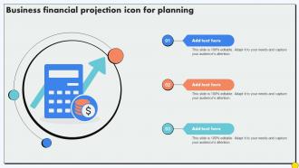 Business Financial Projection Icon For Planning