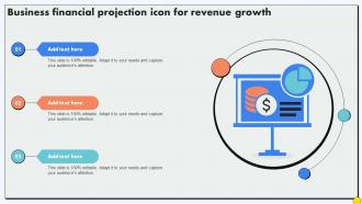 Business Financial Projection Icon For Revenue Growth