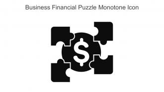 Business Financial Puzzle Monotone Icon In Powerpoint Pptx Png And Editable Eps Format