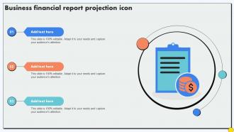 Business Financial Report Projection Icon