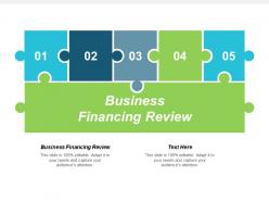 Business financing review ppt powerpoint presentation model skills cpb