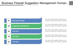 business_firewall_suggestion_management_human_resources_processes_organizational_development_cpb_Slide01
