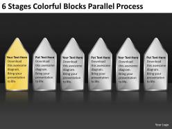 Business flow chart blocks parallel process powerpoint templates ppt backgrounds for slides