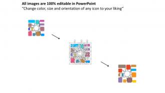 Business flow chart infographics flat powerpoint desgin