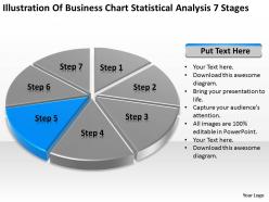 Business flow charts examples of statistical analysis 7 stages powerpoint templates
