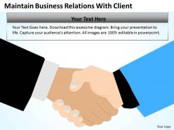 Business Flow Charts Relations With Client Powerpoint Templates PPT Backgrounds For Slides 0515