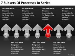 Business flow charts subsets of processes series powerpoint templates ppt backgrounds for slides