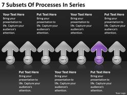 Business flow charts subsets of processes series powerpoint templates ppt backgrounds for slides