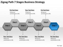 Business flow diagrams 7 stages strategy powerpoint templates ppt backgrounds for slides 0522