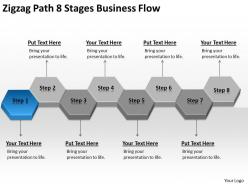 Business flow diagrams path 8 stages powerpoint templates ppt backgrounds for slides 0522