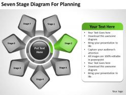 Business flow diagrams stageddiagram for planning powerpoint templates ppt backgrounds slides 0515