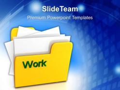 Business flow presentations work powerpoint templates and themes computer storage