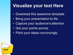 Business flow presentations work powerpoint templates and themes computer storage