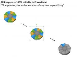 Business flowchart nine staged 3d puzzle design for marketing powerpoint slides 0515