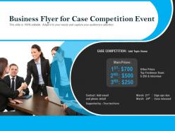Business flyer for case competition event