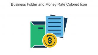 Business Folder And Money Rate Colored Icon In Powerpoint Pptx Png And Editable Eps Format