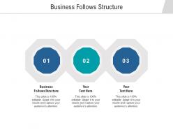 Business follows structure ppt powerpoint presentation gallery ideas cpb