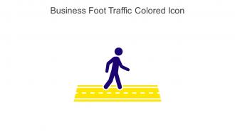 Business Foot Traffic Colored Icon In Powerpoint Pptx Png And Editable Eps Format
