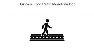Business Foot Traffic Monotone Icon In Powerpoint Pptx Png And Editable Eps Format