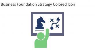 Business Foundation Strategy Colored Icon In Powerpoint Pptx Png And Editable Eps Format